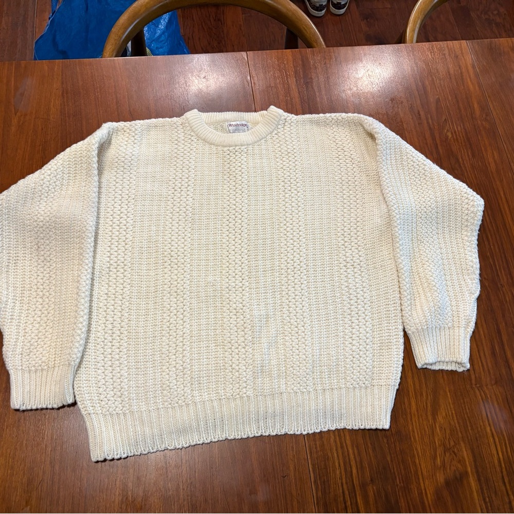 Vintage Sweater Mervyns Windridge Chunky Knit Pullover Large